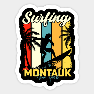 Surfing | Montauk, New York Sticker